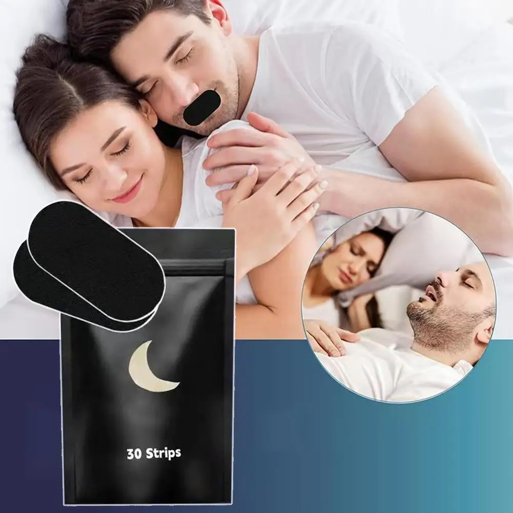 

Breathable Mouth Tape 30 Strips Anti Snoring Sleep Strips Adhesive Tape Sleep Accessories for Improving Sleep