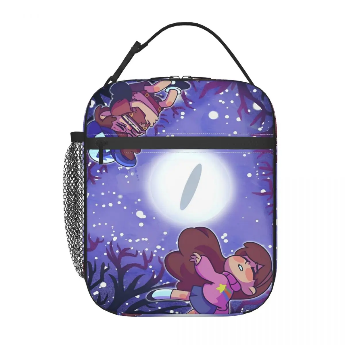 Gravity Falls Lunch Bag Fashion Lunch Box For Women Outdoor Picnic Convenient Cooler Bag Oxford Print Tote Food Bags