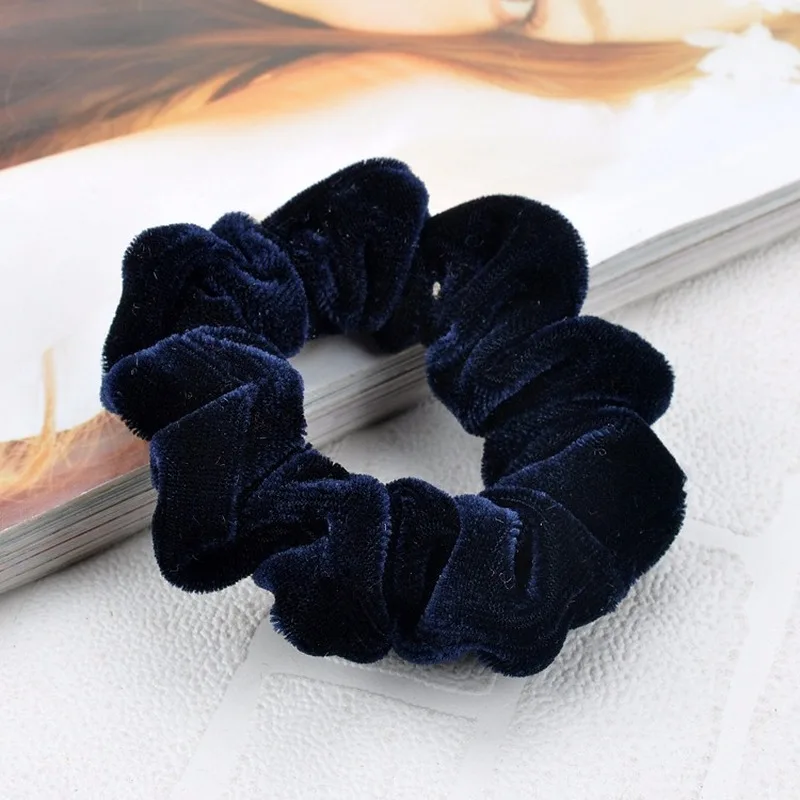 Kobiety Velvet Scrunchie Pack elastyczne gumki do włosów dla dziewczynek Scrunchies nakrycia głowy gumka do włosów gumka do włosów akcesoria