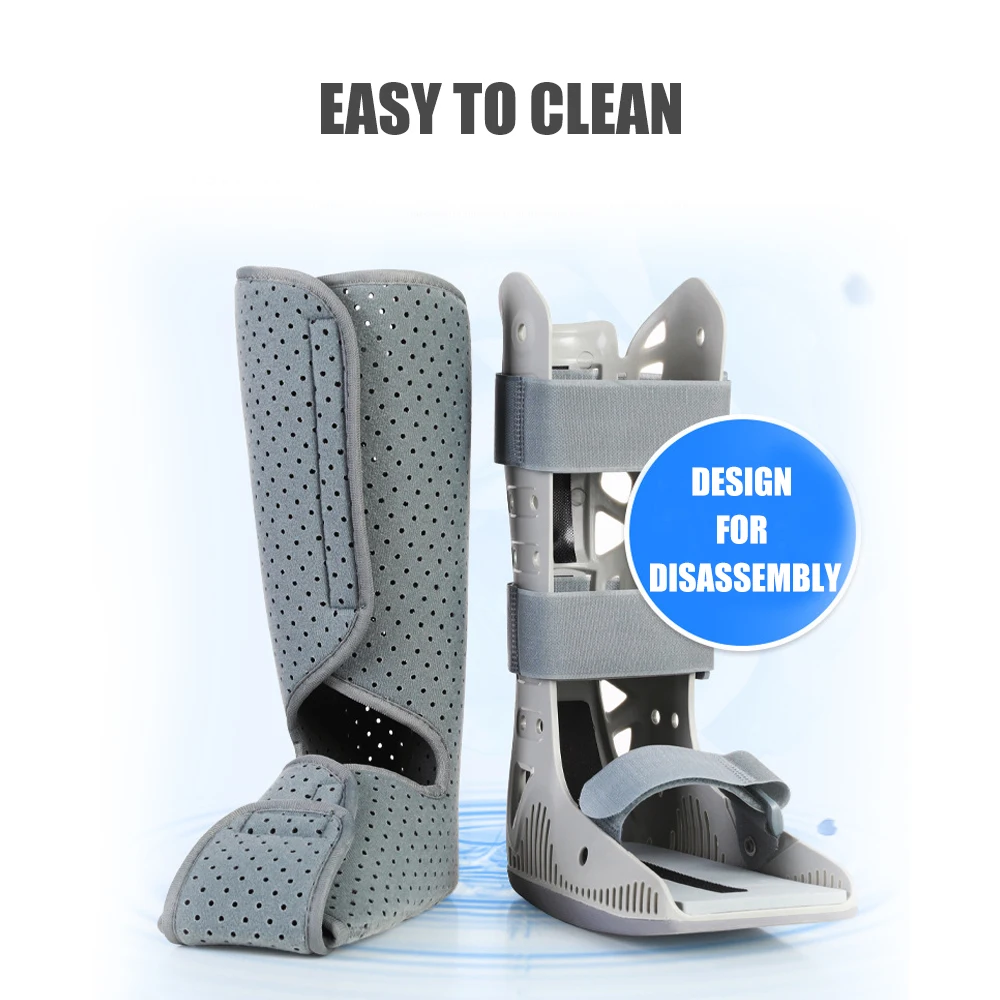 Aufblasbarer Gehstiefel, Air Cam Walker Bruchstiefel, orthopädischer Stiefel für Verstauchungen, Air Walker Brace für zerbrochenen Fuß, Achillesse – Detail 11