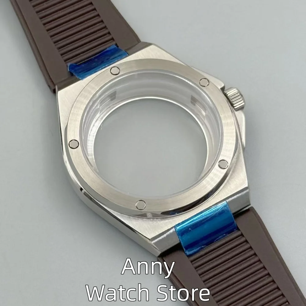 Steel Diver 40mm Ingenieur Series Men's Watch Case+Rubber Strap Mod Accessories Part For NH35 NH34 NH36 ETA2824 PT5000 Sapphire - view 5
