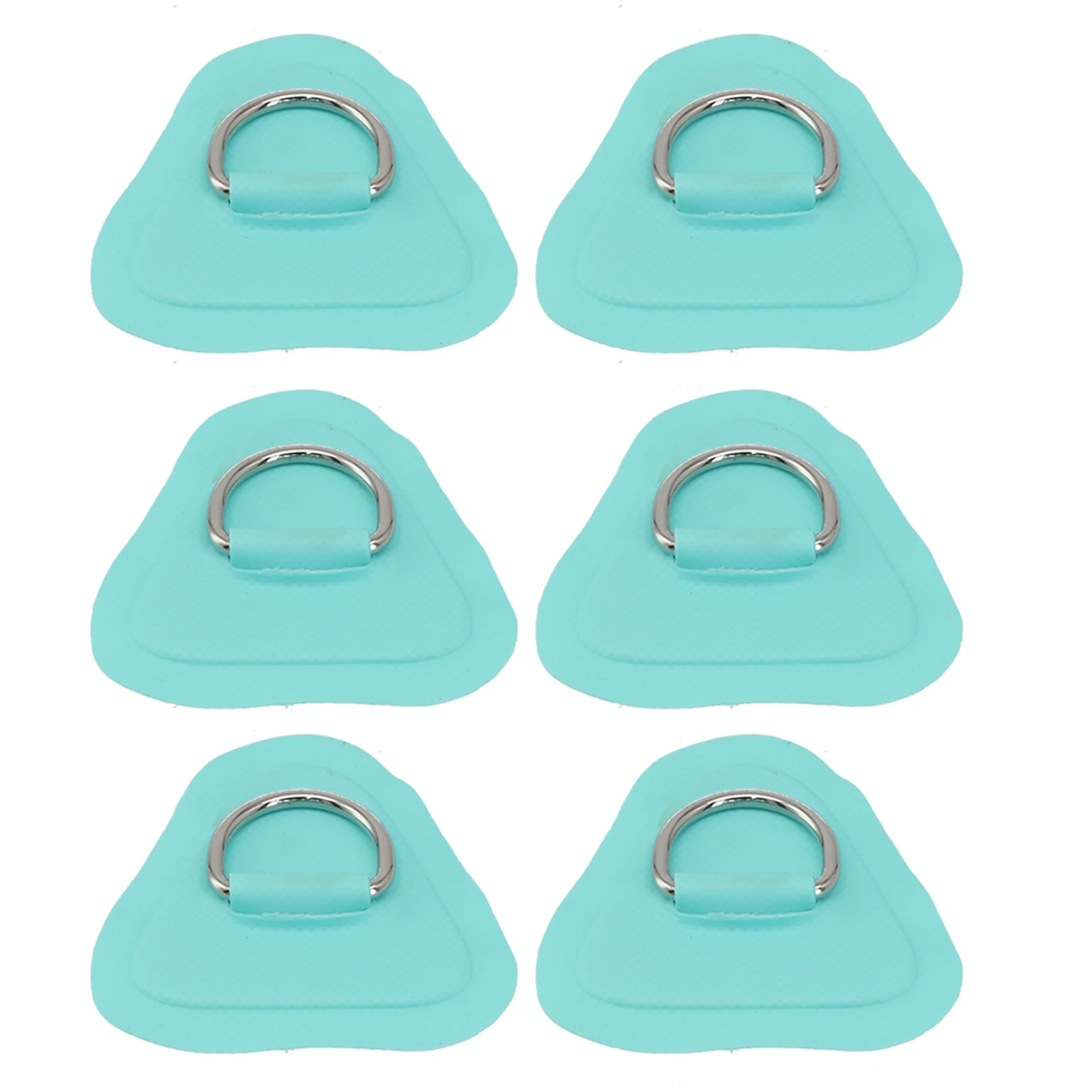 Lot de 6 patchs ronds D-Ring en acier inoxydable, pour bateau gonflable en PVC, kayak, petit patch rond, accessoires pour embarcations