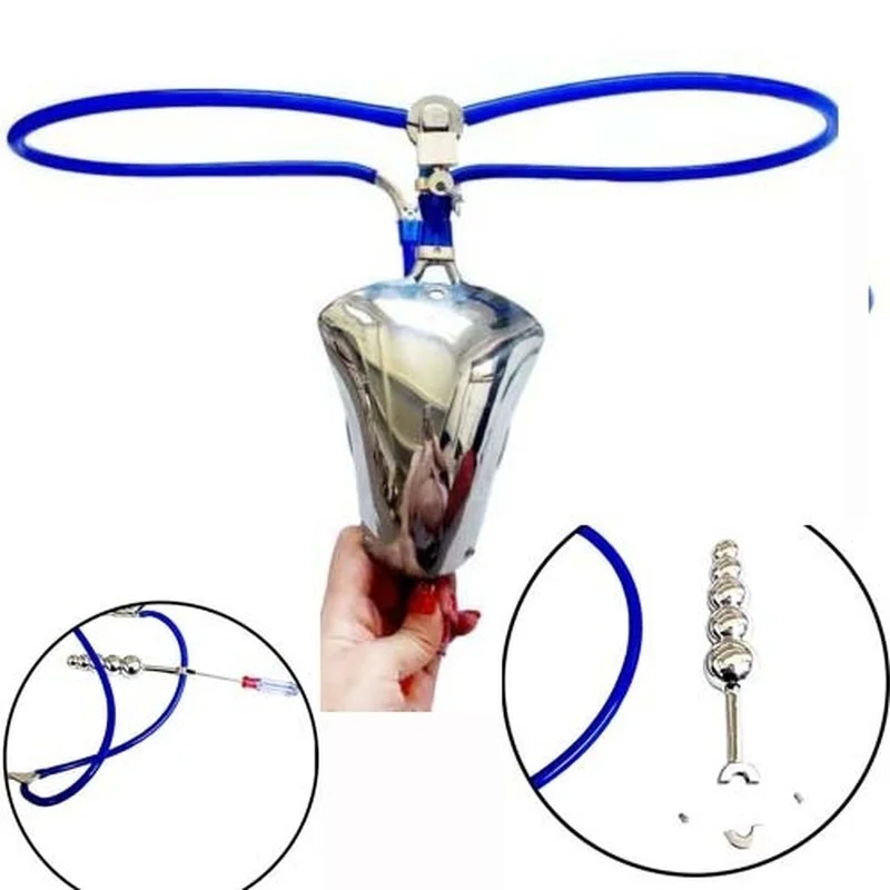 Stainless Steel Chastity Belt Invisible Pant Detachable 4/5 Balls Anal Plug Bird Cage Bondage BDSM Sex Toy for Men Adult Product