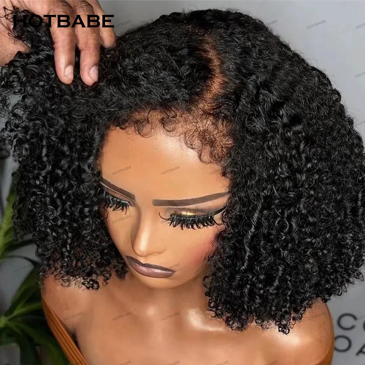 

400 Density Kinky Curly Glueless Wigs Human Hair 13×4/13×6 HD Lace Frontal Wigs 360 HD Transparent Lace Wig PrePlucked For Women