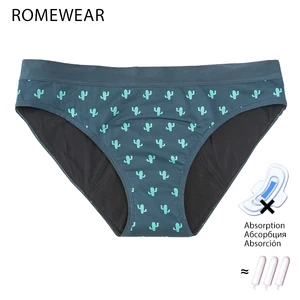 سراويل قطنية للحيض للفتيات والأطفال ، ملابس داخلية من 4 طبقات ، امتصاص متوسط التدفق ، سراويل داخلية ، قماش مطبوع ، مراهقين ، أطفال أفضل 10 سراويل نانو ثونغ مبيعا - رقم 10