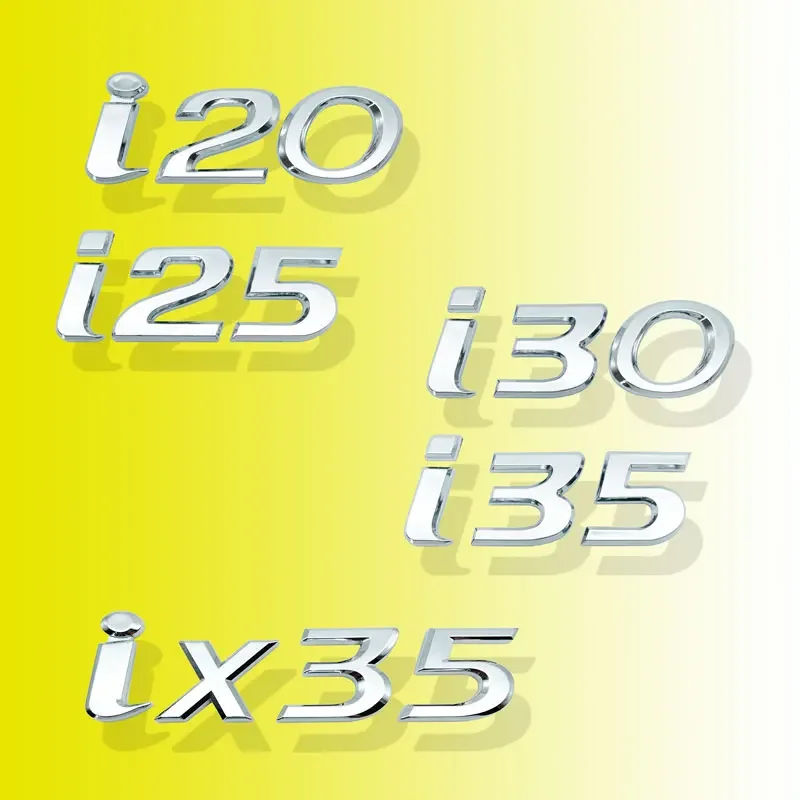 ABS سيارة رسالة لاصق الشعار سيارة الجانب الحاجز المصد الخلفي الذيل الجذع مائي لشركة هيونداي i20 i30 i25 i35 ix35 توكسون سولاريس إلنترا