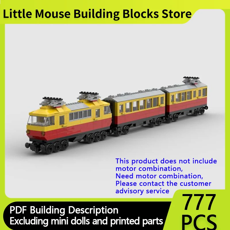 

City Car Model MOC Building Bricks Railway Passenger Train Modular Technology Children Holiday Gifts Assemble Toys Suit