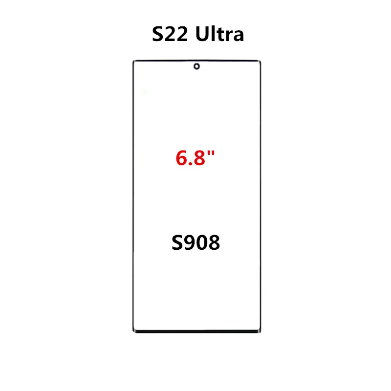 Pantalla táctil para Samsung Galaxy S24 Ultra S23 S22 S21 S20 Plus 5G Out lente de Panel frontal LCD de vidrio con OCA