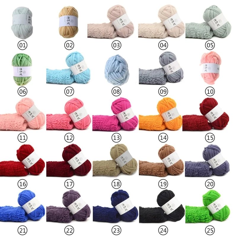 Coarse Wool DIY Soft Scarfs Sweaters Hand-woven Crochet Knitting Natural Threads DropShipping