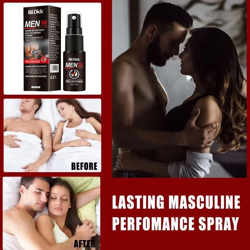 Bii Dick Sex Delay Spray for Men Big Male Lasting Products Anti Premature Ejaculation Prolong 60 Minutes Penis Enlargment Oils