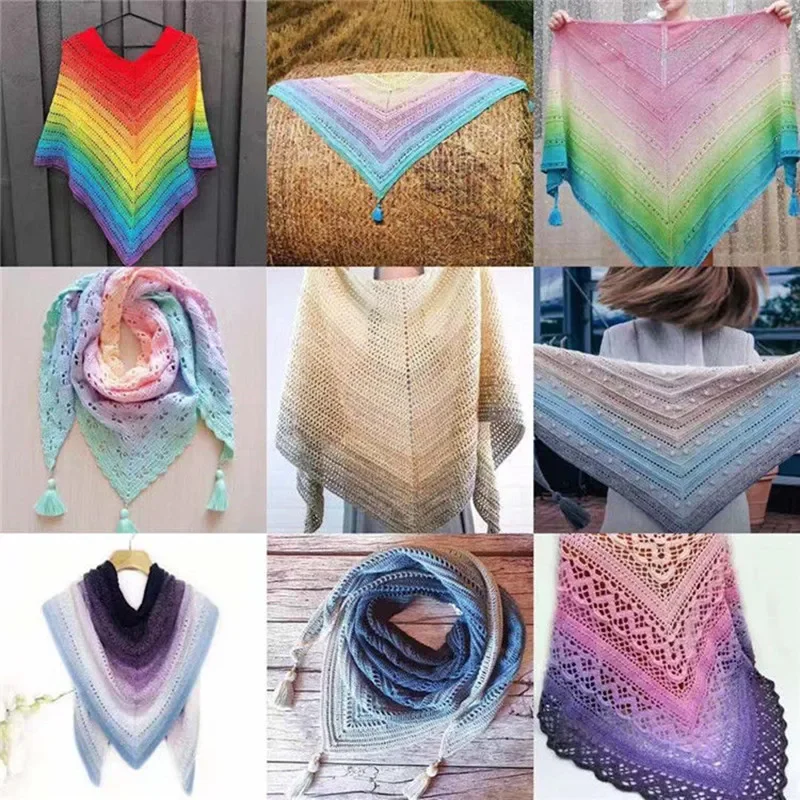 100% Merino Wool Pure Wool Yarn 250g Long Section Dyed Autumn Sweatershawl Diy Handmade Crochet Scarf Thread for Knitting