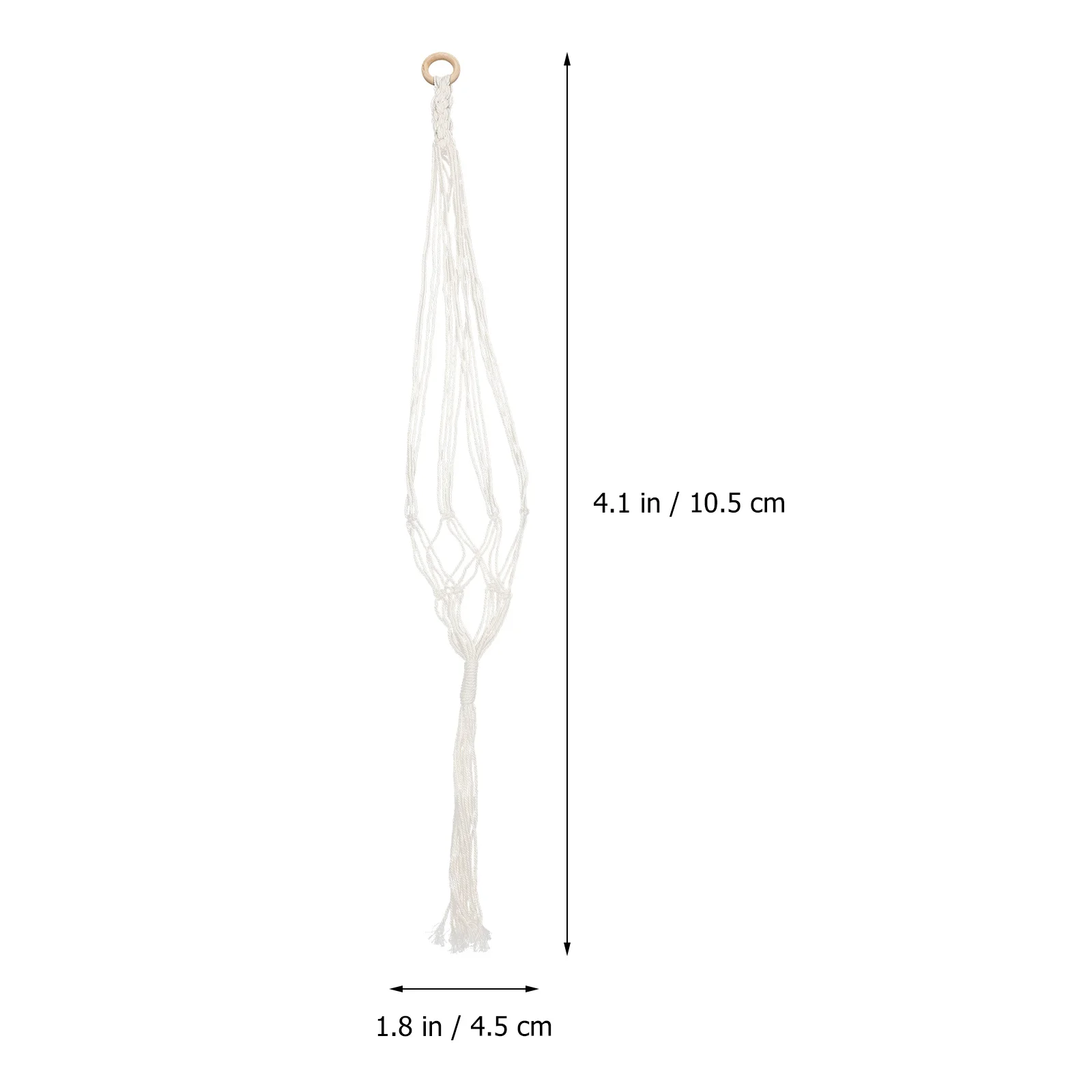 

2 Pcs Plant Shelf Indoor Cotton Rope Hanging Basket Hanger for Plants Coat Hangers Decor Wall Flowers Planter