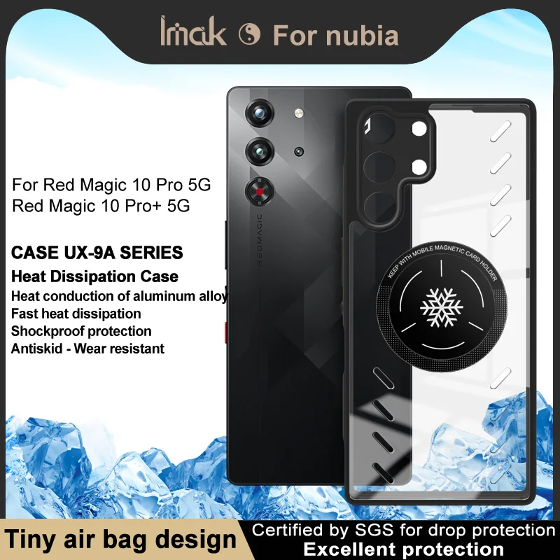 

IMAK nubia Red Magic Red Magic 10 Pro 5G - Red Magic 10 Pro+ 5G Защитный чехол UX-9A Охлаждающая модель