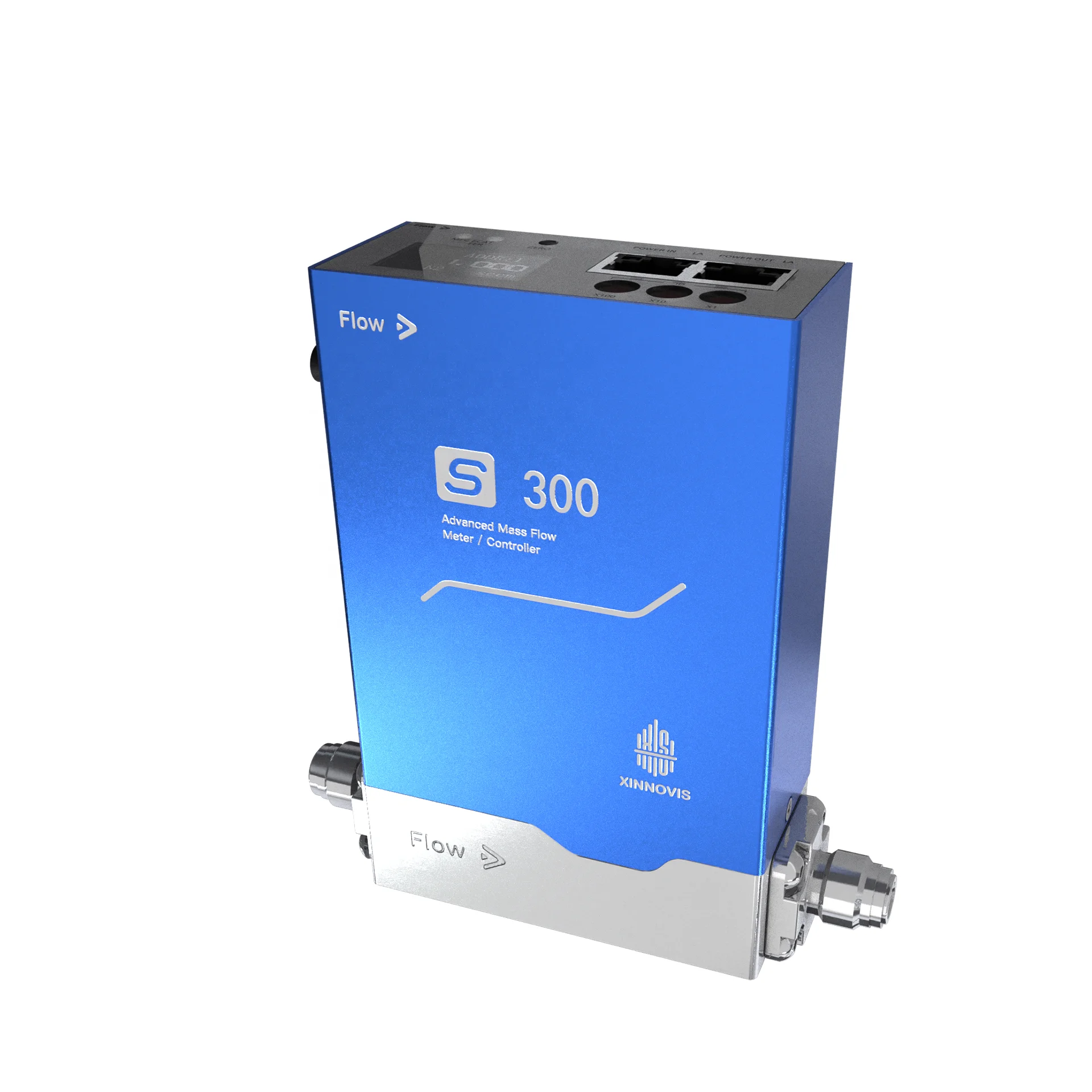 Xinnovis Gas Mass Flow Controller MFC S300 Nitrogen Hydrogen Air Oxygen Argon Helium Methane Silane Acetylene Ammonia