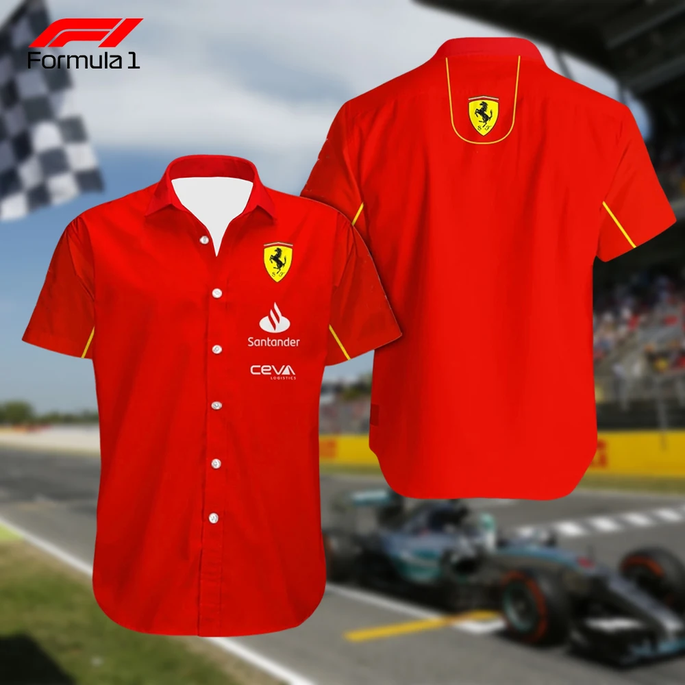 

Classic Summer Hot Selling F1 Ferrari Racing Team T-shirt, Daily Outdoor Sports Breathable Racing Fan Commemorative Top