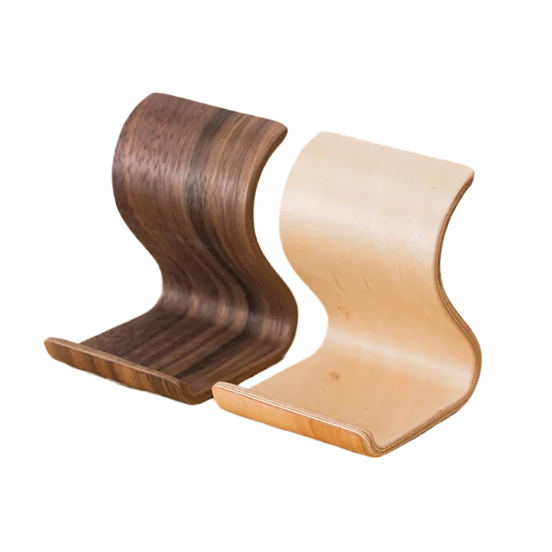 多機能無垢材電話ホルダータブレット PC スタンドフロントデスク名刺ディスプレイラッククリエイティブホームオフィスデスクトップ装飾