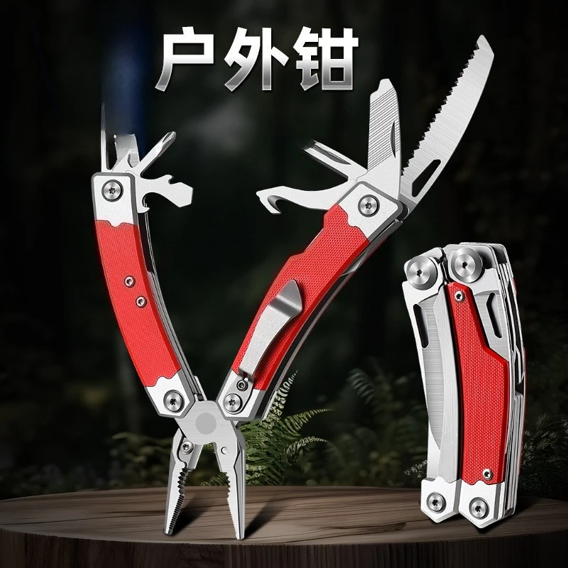 Outdoor Multifunctional pliers Car Window Breaker Folding Tool Camping Cross-border Explosion