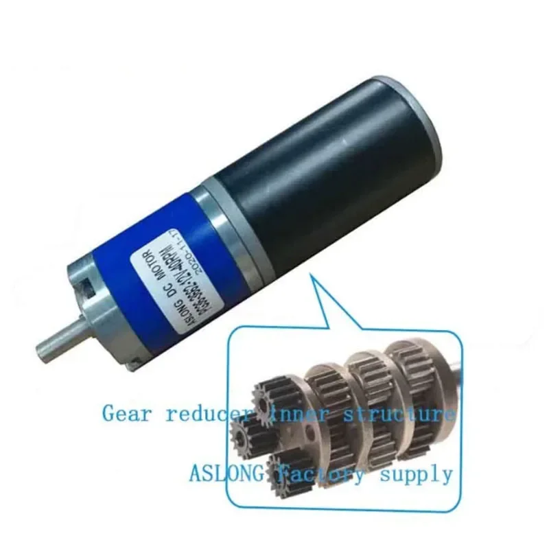 12v 24v 36mm High quality DC brushed planetary metal gear motor tubular electirc dc motor with planetary Geared Reducer