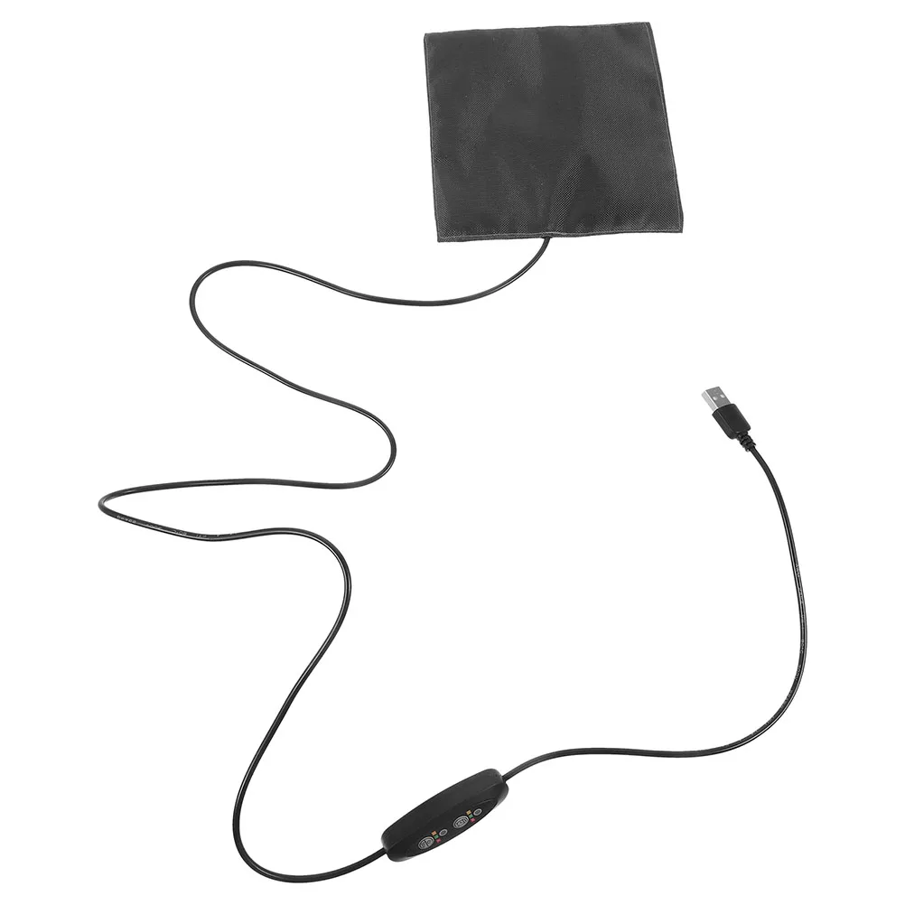 

USB Heating Pad for Animals Warm Cage Heater Black Chicken Parrot Bunny Tortoise Reptile Heat Mat Safe Material Energy Efficient