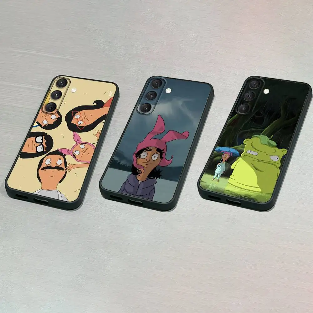 

C-Cartoon Bobs B-Burgers Phone Case For Samsung S25,S24,S23,S22,S21,S20,S10,Ultra,Plus,Lite,FE,Soft Silicone Black Cover