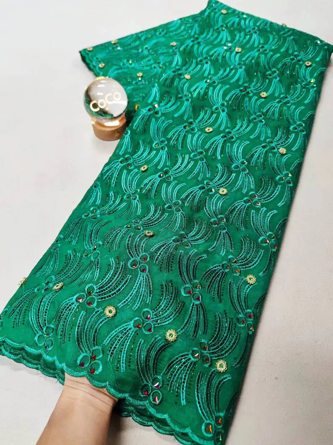 أحدث قماش دانتيل أفريقي 2025 عالي الجودة، نسيج قطن لكل متر، تطريز، كتان، فساتين الحفلات، تول، حجر الراين، 5 ياردات