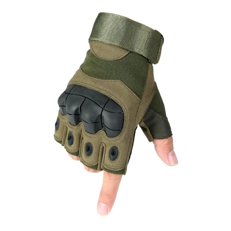 Softshell Tactical Fingerless Gloves Training Combat Protective Outdoor Non Slip Wear Resistant Sports Gloves for Men