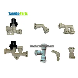 L-Shaped Bend Joint 2-Way 3-Way Pressure Relief Valve F-Type T-Type Quick Connection For KALERM Gemilai Welhome Coffee Machine