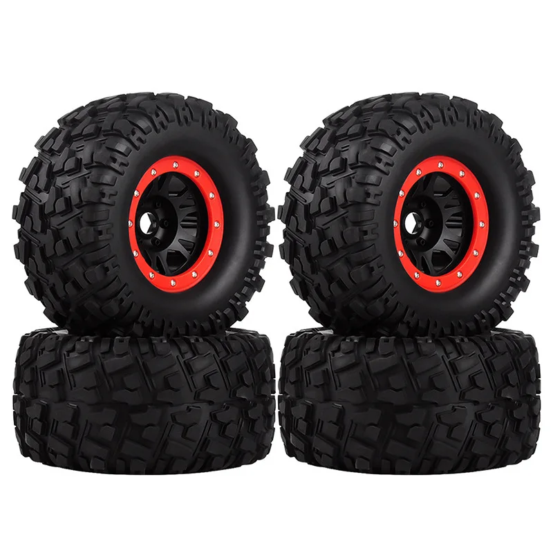 

2/4Pcs 166Mm Wheel Tire 17MM Hex For 1/7 1/8 1/10 TRXS Sledge SUMMIT E-Revo Arrma Mojave Kraton HPI Savage RC Car