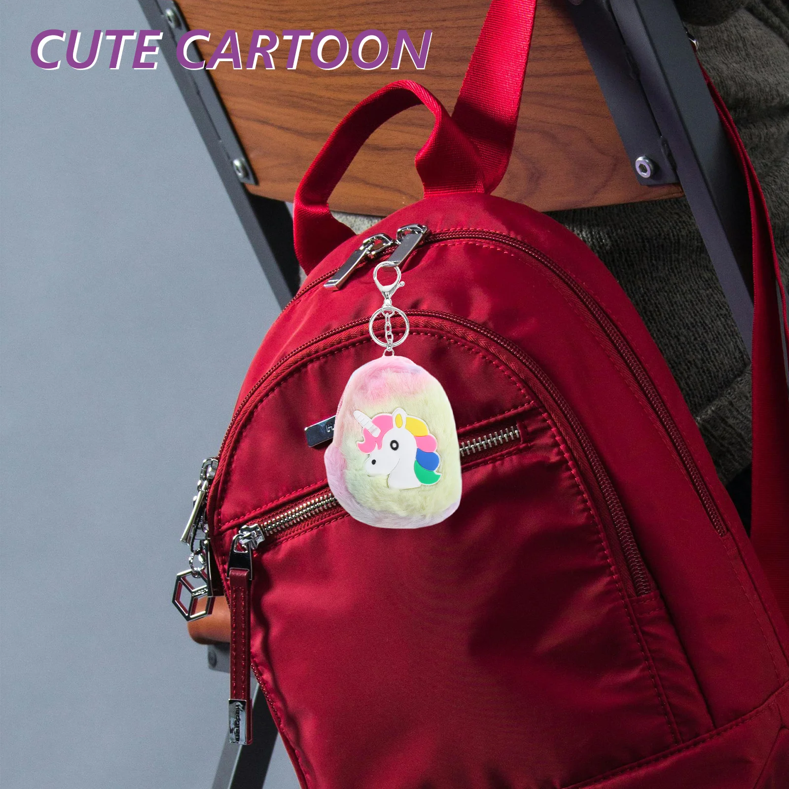 محفظة كارتون يونيكورن للعملات المعدنية، حقيبة صغيرة خفيفة الوزن بسحاب للنساء، محفظة لطيفة للعملات المعدنية وأحمر الشفاه، منظم النقود، محفظة مدمجة #6