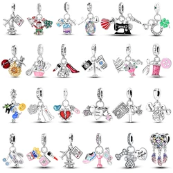 Fit Original Bracelet Charms Diy 925 Silver Charm Tree Of Life Cake Baking Beads Jewelry Gift For Women