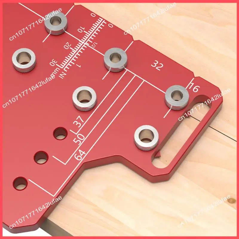 

B52C 2In1 Door Handle Shelf Pin Drilling Guide Jig Woodworking Hinge Drilling Locator Hinged Cabinet Door Hole Puncher Jig