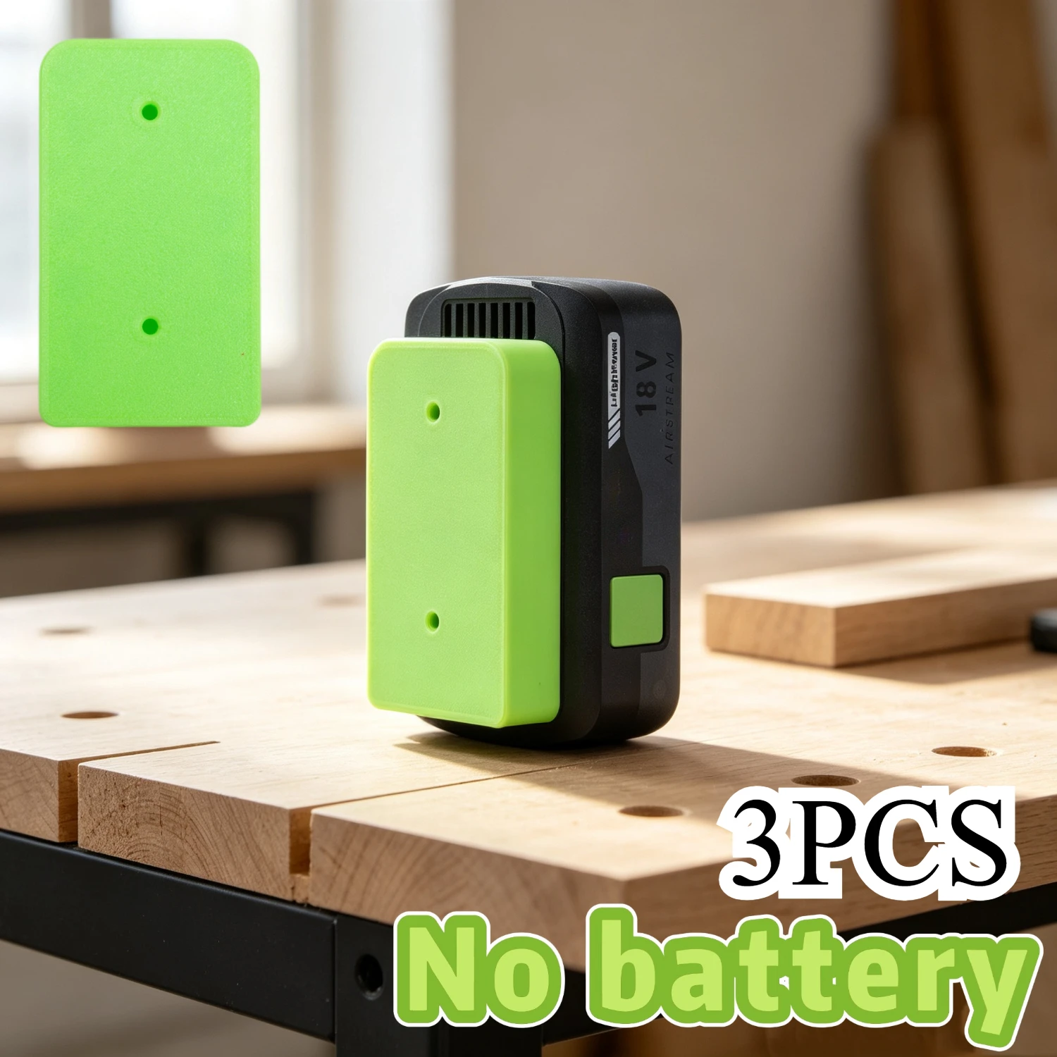 For Festool 18V Lithium Battery Wall Mount Bracket Battery Base Screw Installation Wall Fixing Storage Bracket 3PCS