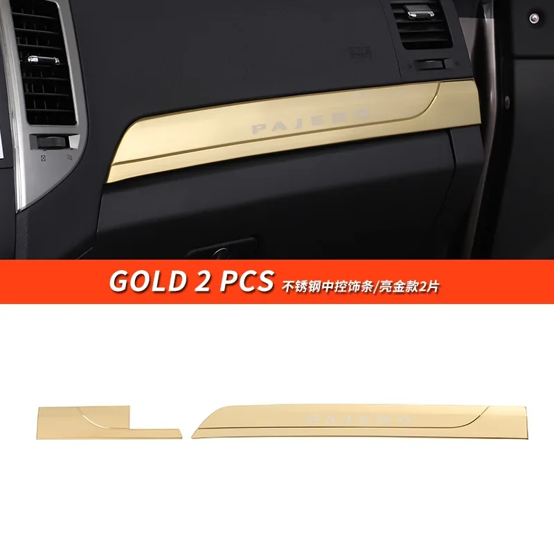 For Mitsubishi Pajero accessories v87v93v95v97v98 center console passenger storage box upper trim cover Montero decoration