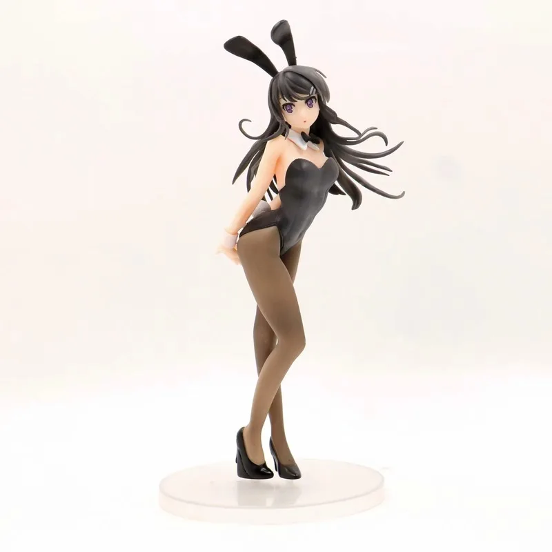 

24CM The Puberty Boy Doesn'T Dream Of A Bunny Girl Senpai Sakurajima Mai Bunny Girl Anime Figurine Model Display Toy Gift