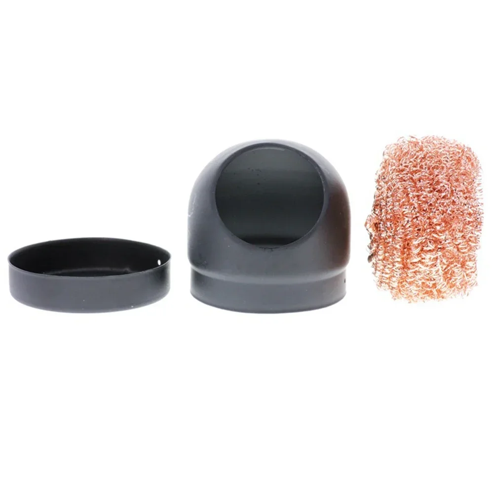 Solder Iron Tip Dross Cleaner Welding Desoldering Cleaning Ball Welding Soldering Iron Mesh Filter Metal Wire Stand
