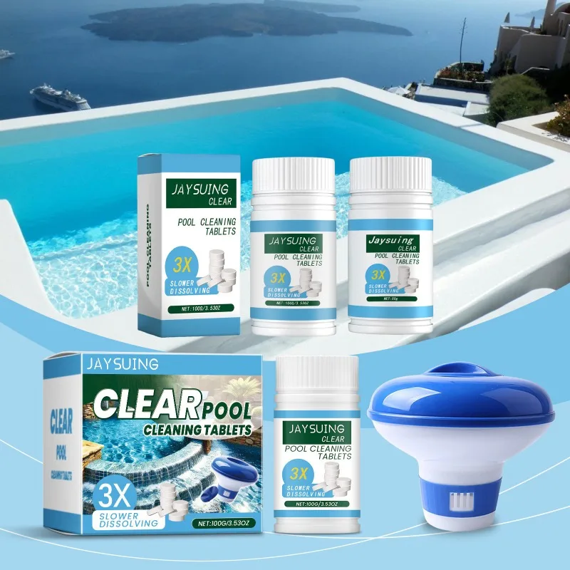 Pool Effervescent Tablets Fast Dissolving Chlorine Tabs for Swimming Pool Water Treatment Disinfecting Purification Chlorinating