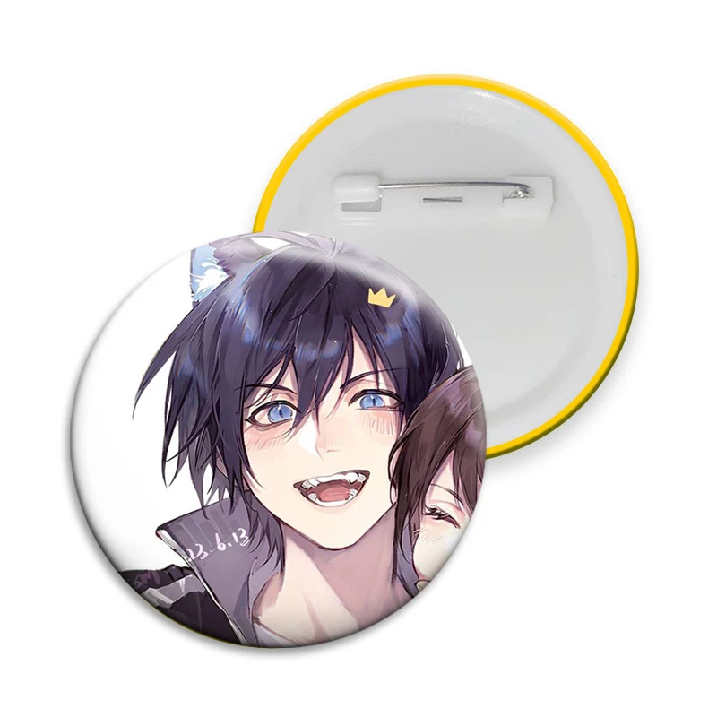 Anime N-Noragami-s Peripheral Creative Badges Cartoon Enamel Pins Tinplate Brooches Clothes Decor Bag Accessories Souvenir Gifts