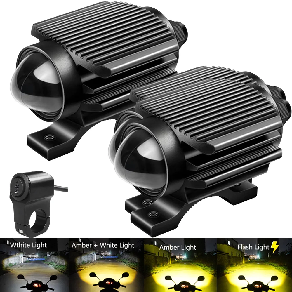 Additional LED Fog Lights Motorcycle Headlights For BMW R1100S C600 SPORT GS 310 K1600 GT 1200 GS F 800 GS R1250GS ADVENTURE