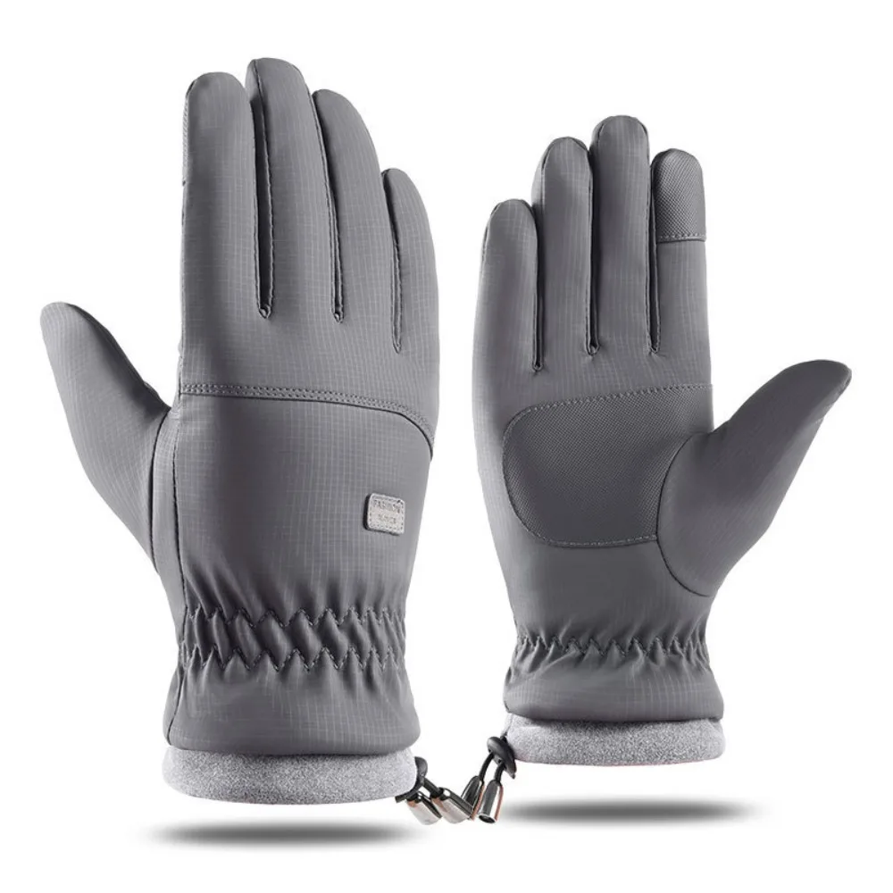 

Warm Winter Cycling Gloves Anti-Slip Windproof Full Finger Gloves Breathable Thermal Riding Protective Mittens Running