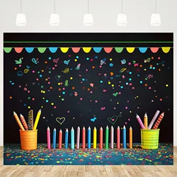 Photography Background Classroom Party Decoration First Day of School Preschool Banner Photo Booth Studio Props