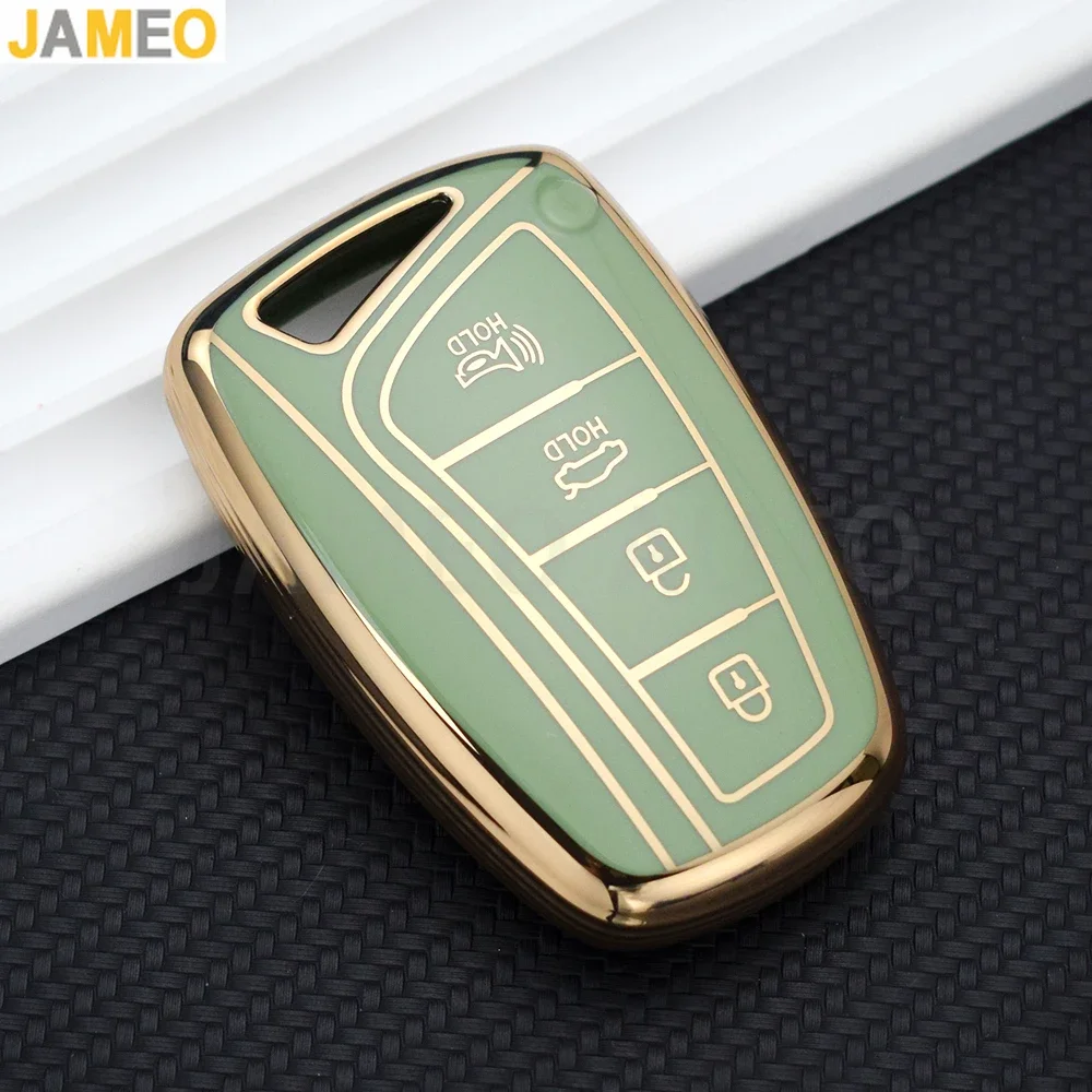 Funda de TPU para llave remota, soporte para Hyundai Grandeur HG Sedan Genesis G80 Santa Fe 3DM Grand SantaFe 2018 IX45 EQUUS Azera