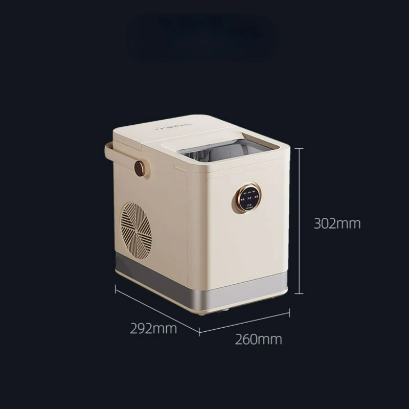 1.5L Water Tank Sterilization Mini Ice Maker, Outdoor Camping Home Appliance Intelligent Automatic Small Power Ice Machine