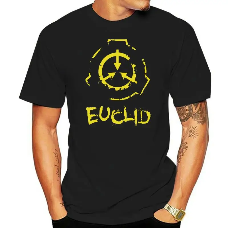 Men'sSCP Foundation Euclid Unisex Printed T-Shirt Custom Design Hand-Painted Clothing Fashionable Casual Wear