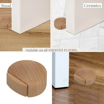 Fermaporta in legno porta porta autoadesiva Non perforante porta per ufficio a casa mobili Protect Stopper s
