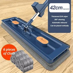 360°Rotating Flat Mop Self-contained Slide Floor Mop Microfiber Lazy No Hand-Washing Floor Floating Mop Household Cleaning Tools