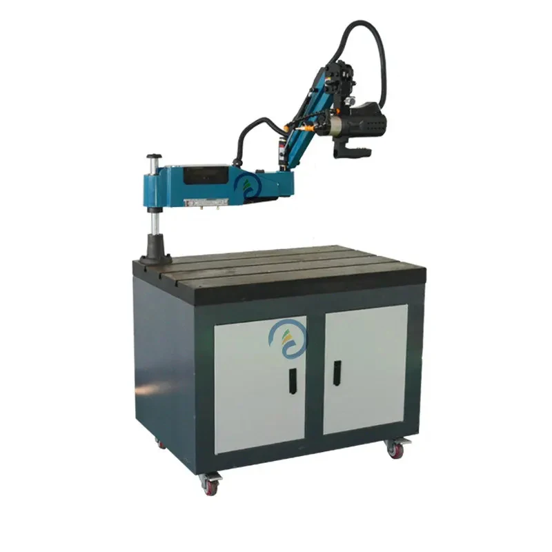 High Quality Standard Electric Tapping Arm Machine Automatic Nut Threading China Supplier'S Gearbox & Bearing 220V Voltage
