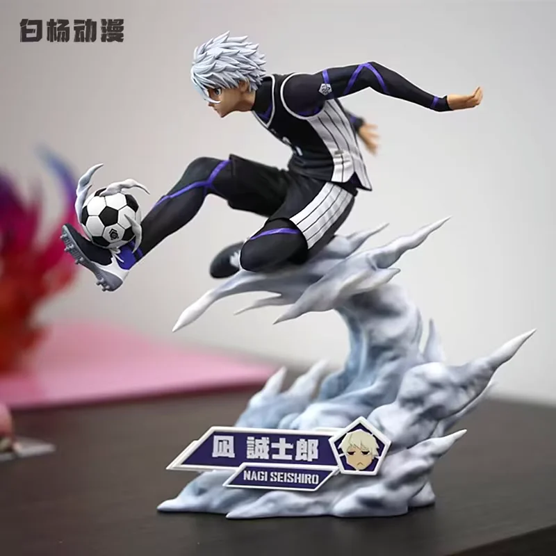 Caja ciega de misterio de Anime con cerradura azul, figura aleatoria de jugador de fútbol, juguete coleccionable, regalo sorpresa para fanáticos