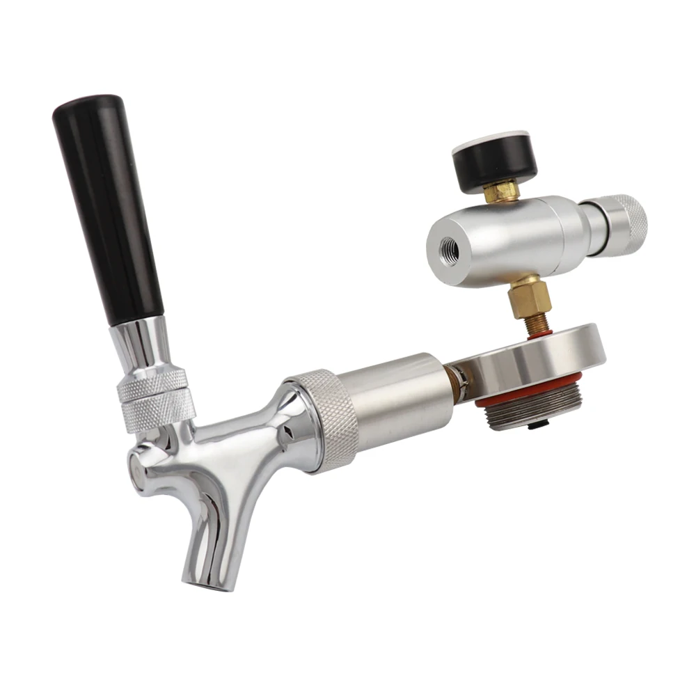 

Кран для пивного копья и регулятор CO2 для мини-кег из нержавеющей стали 2 л, 3,6 л, 4 л, для выращивания пива, кран для домашнего пивоварения