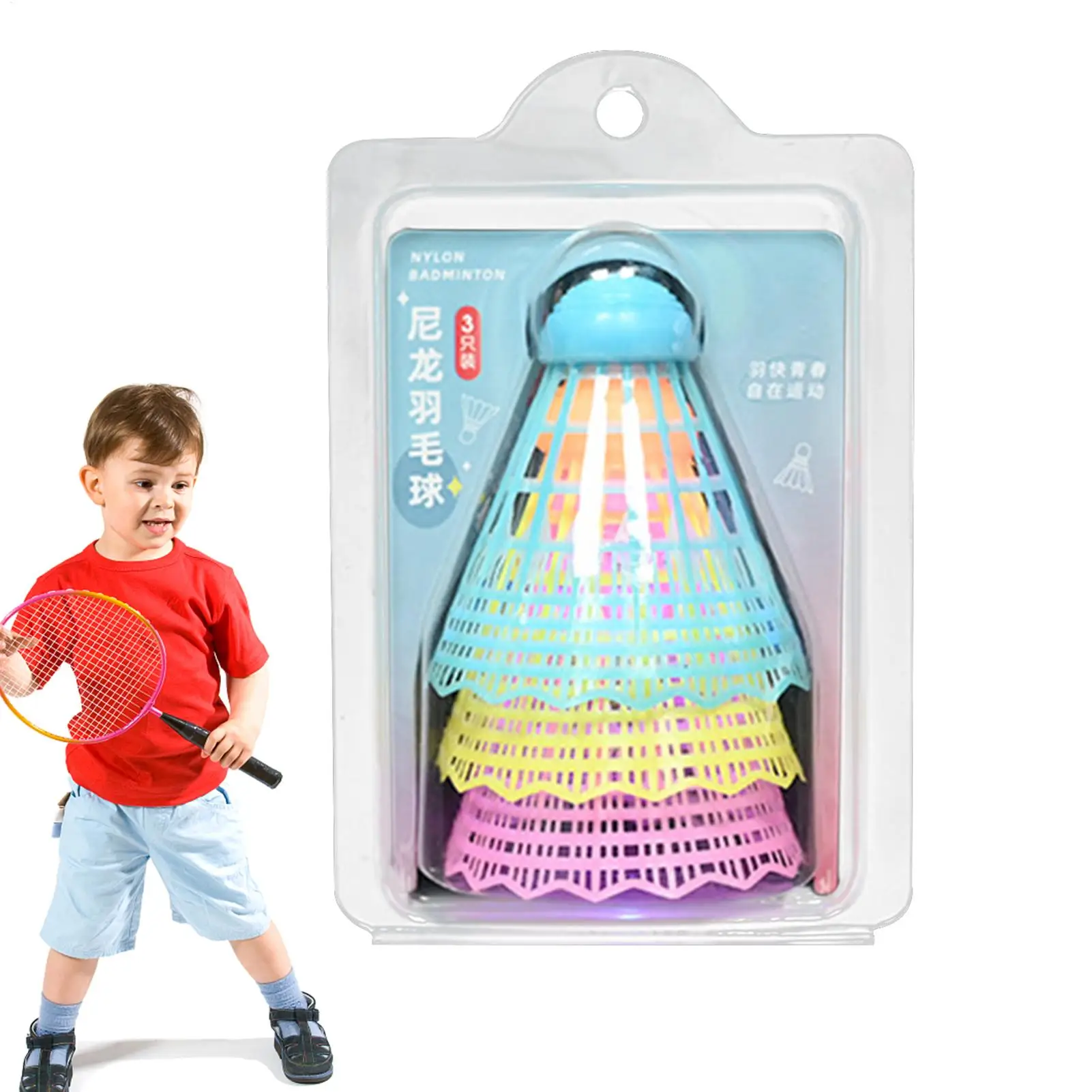 

LED Badminton Ball Glowing Light Up Badminton Shuttlecocks Colorful Lighting Balls 3Pcs Sports Training In/Outdoor Game