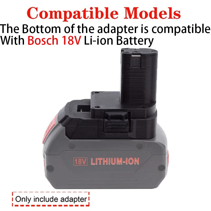 Imagem -02 - Bateria Adaptador para Ryobi One Mais 18v Li-ion Tools Conversor para Bosch Acessórios para Ferramentas Elétricas